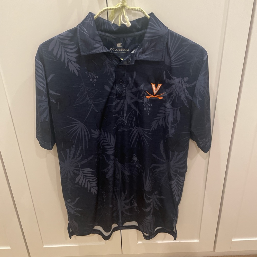 University of Virginia Colosseum Men's Navy Blue Polo Shirt